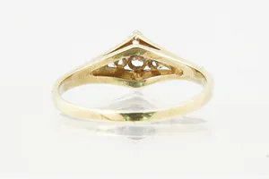 Vintage  jaren 60/70 14krt geel-goud & diamanten (0.25ct) dames fantasie ring kopen? Bied vanaf 170!