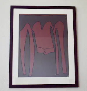 Klaas Gubbels - Zeefdruk Nr. 33 - Niet normale tafel zeefdruk - Geheel nieuw ingelijst kopen? Bied vanaf 365!