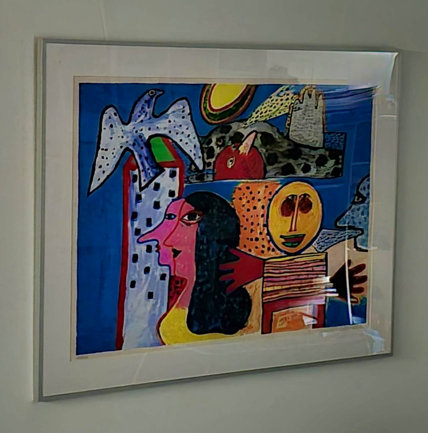 Corneille - Vrolijk Kleurrijk Groot werk GESIGNEERD 1993 Pinokkio verkocht voor € 600!