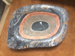 Gerrit van Ee - UNICA MARMEREN SCHAAL met certificaat kunstenaar kopen? Bied vanaf 450!
