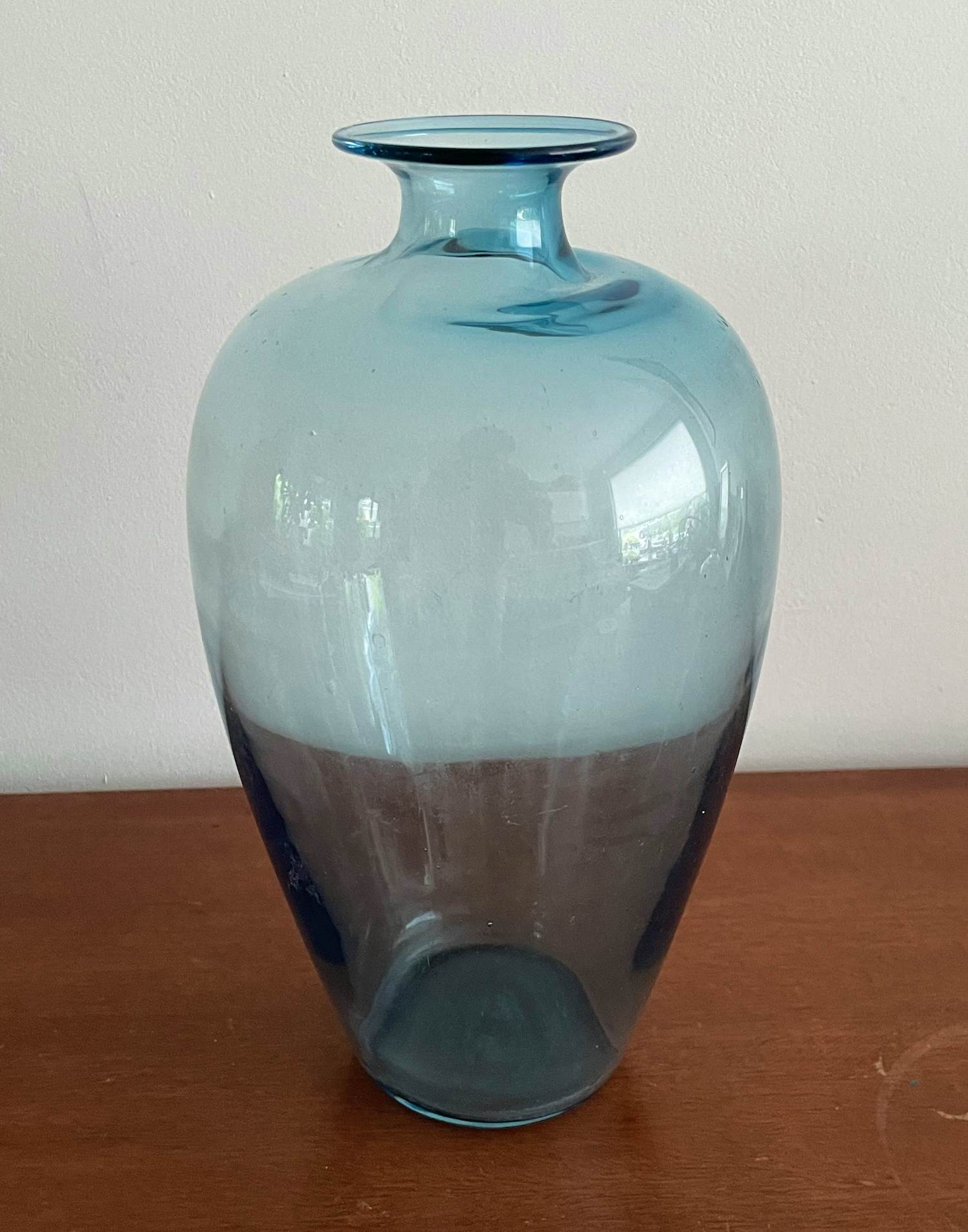 Floris Meydam - Blauwe glazen vaas - Royal Leerdam verkocht voor € 32!