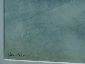 Gerard van de Weerd - Ingelijste aquarel , Landschap in Drenthe kopen? Bied vanaf 50!