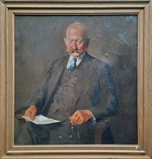 Arie van Mever - Portret Dhr. Pels - olieverf - groot - ingelijst - 21564 kopen? Bied vanaf 1!