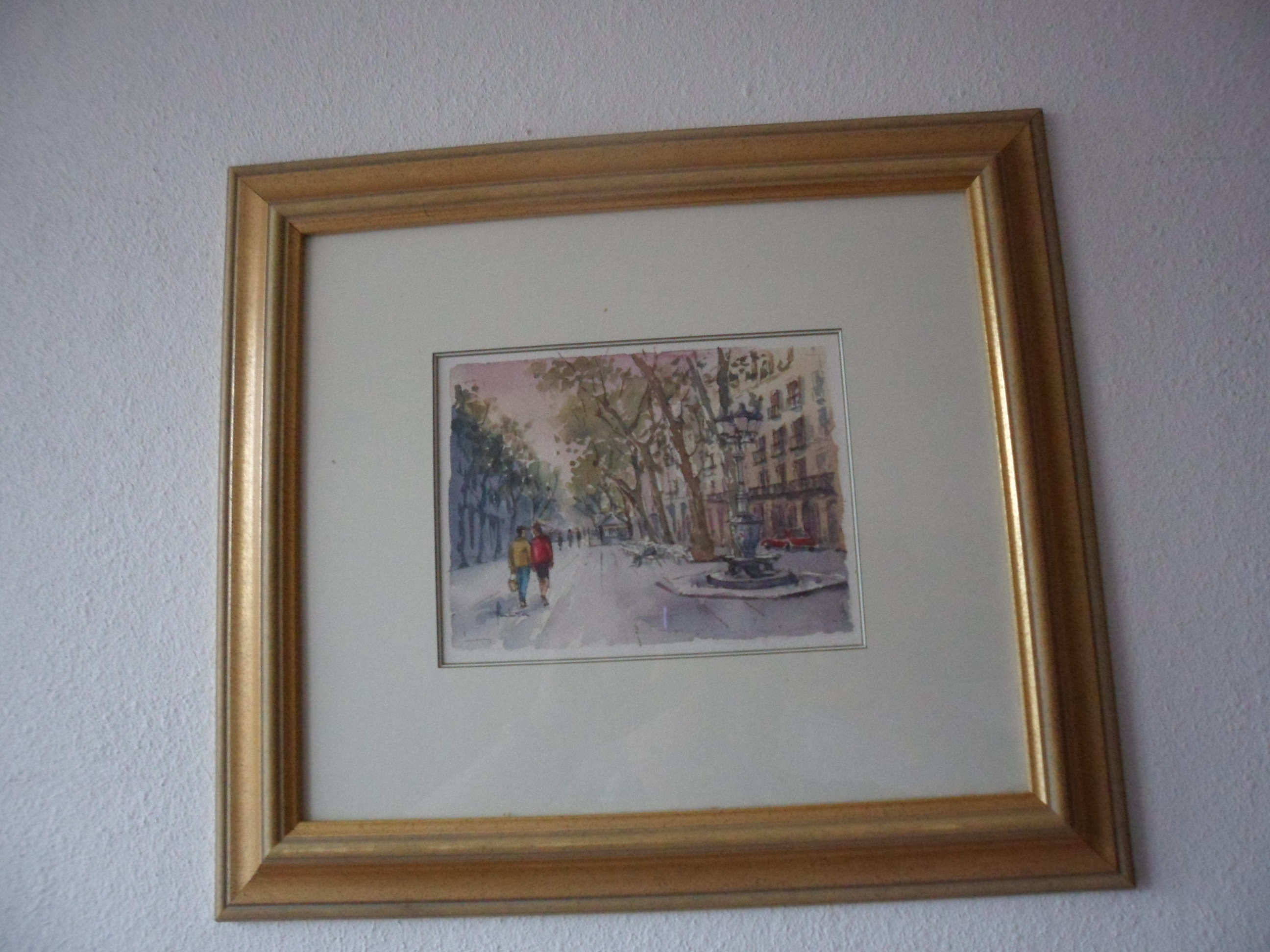 Niet of onleesbaar gesigneerd - Aquarel " stadsgezicht. kopen? Bied vanaf 1!