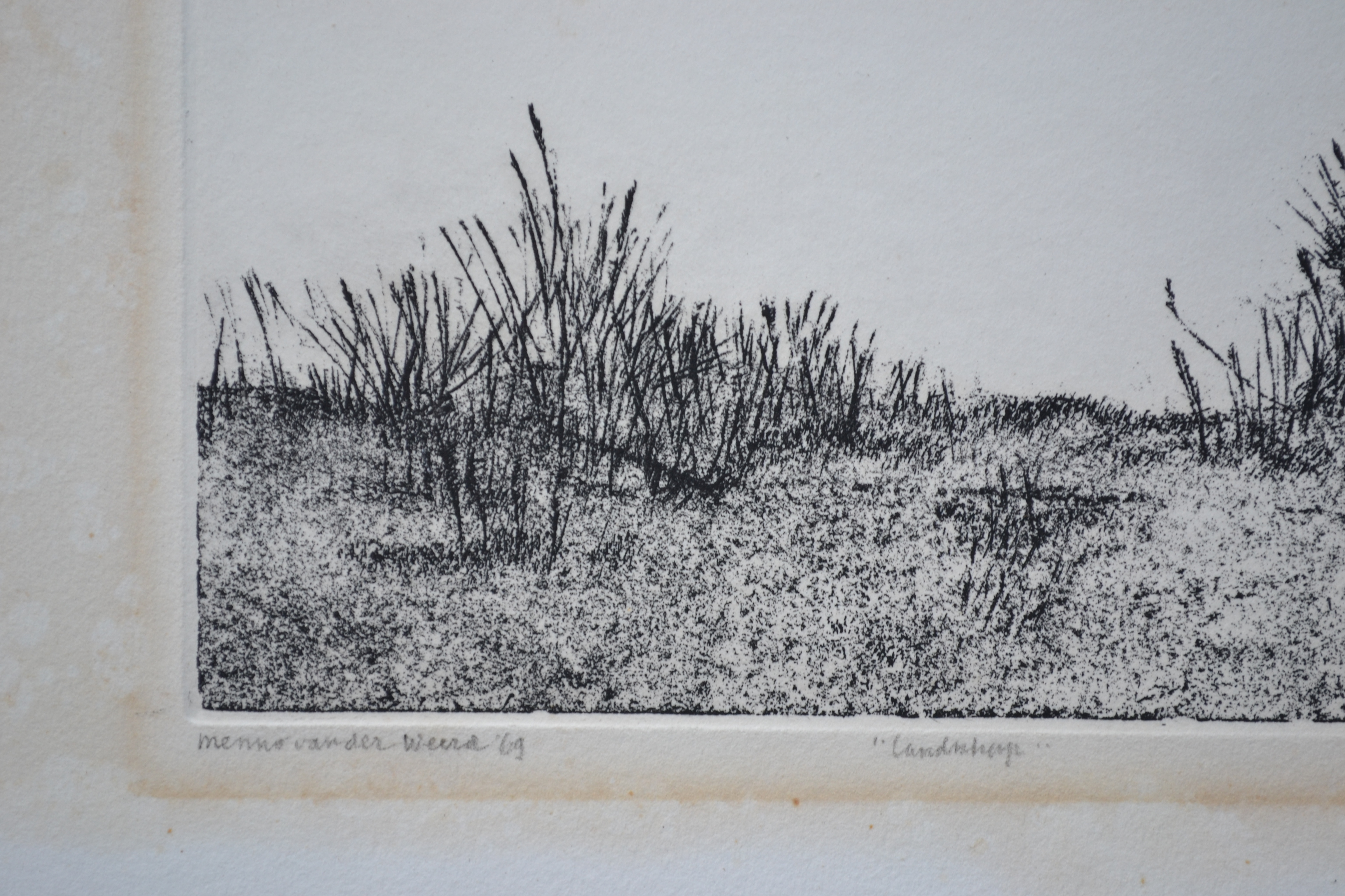 Menno van der Weerd - Ets - Landschap - 1969 - 2/10 - Gesigneerd kopen? Bied vanaf 1!