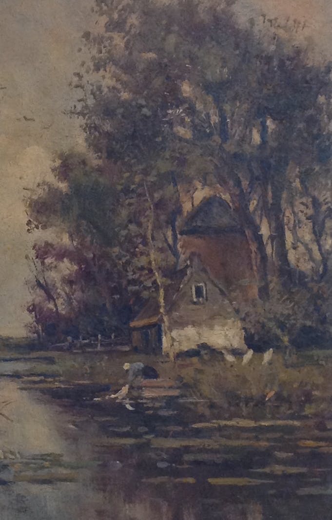 Niet of onleesbaar gesigneerd - Loenen aan de Vecht verkocht voor € 1!