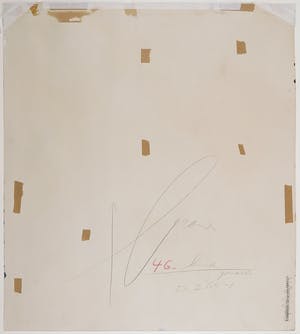 Eugene Brands - Grote sprekende gouache, getiteld Kind - Ingelijst kopen? Bied vanaf 1600!