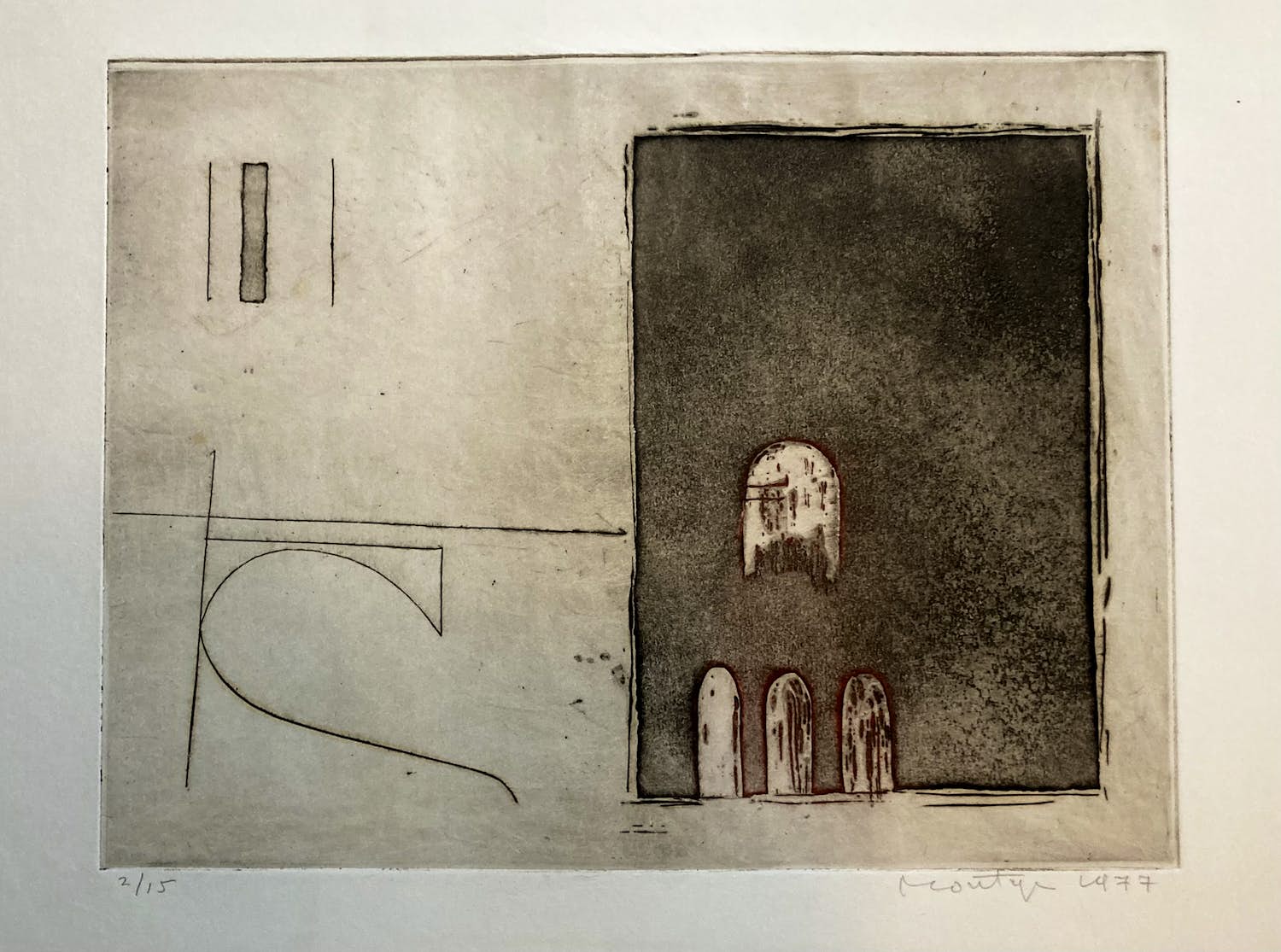 Jan Montyn - “Fécondance 2” kleurenets verkocht voor € 90!