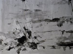 Niet of onleesbaar gesigneerd - Grote & Intrigerende SEPIA inkt "Landschap" gesigneerd kopen? Bied vanaf 1!