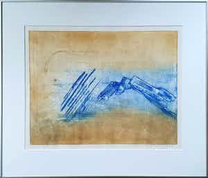 Jan Montyn - 'Les collines de totori' - Ets - 1987 verkocht voor € 125!