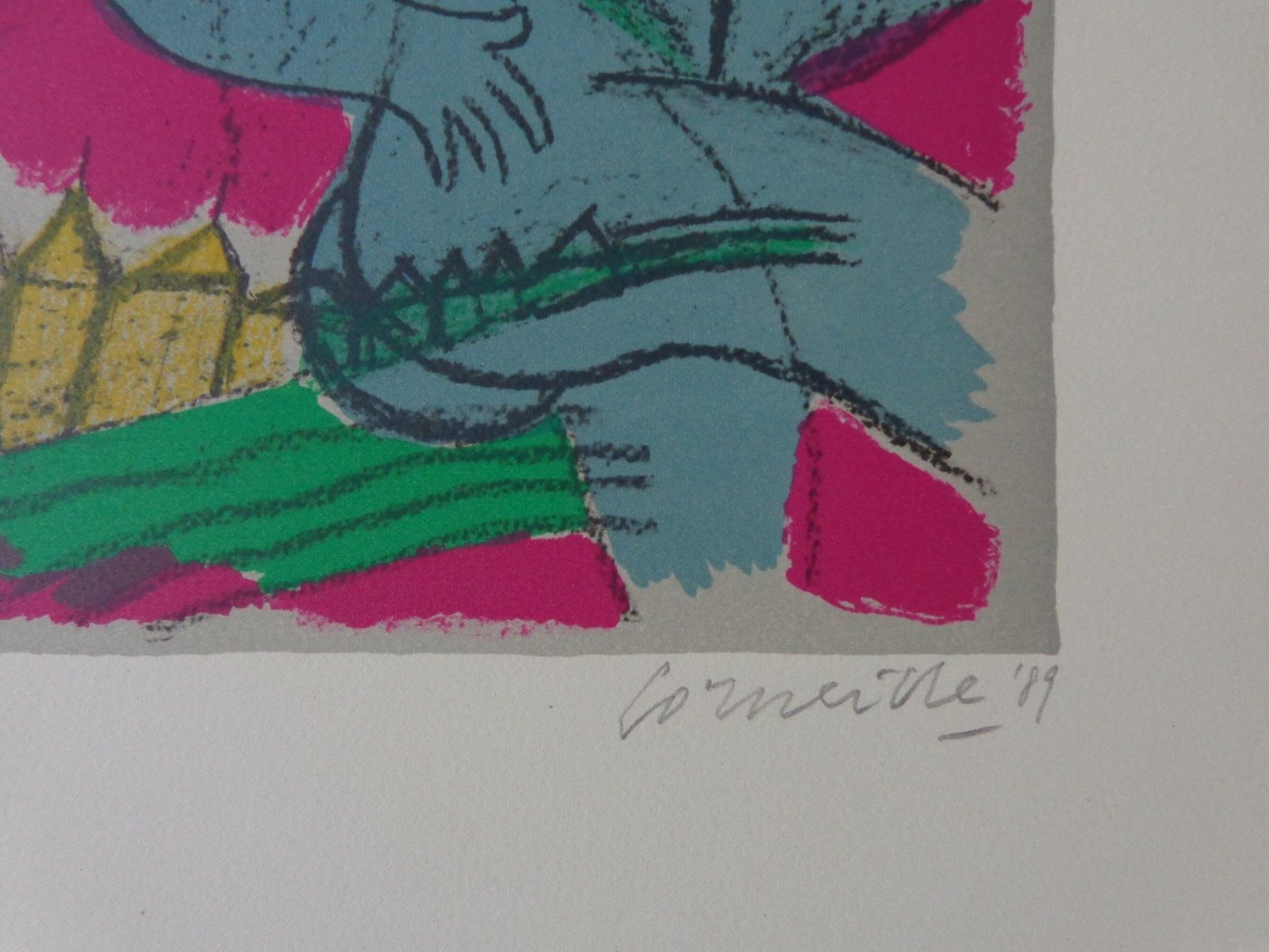 Corneille - KOPPEL IN PARIJS / KLEURLITHO / 53x73cm / SIG / 1989 kopen? Bied vanaf 155!
