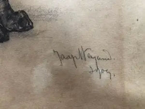 Jaap Weijand - Tekening "Moortje 7-7 1909" (Bergense School) kopen? Bied vanaf 100!