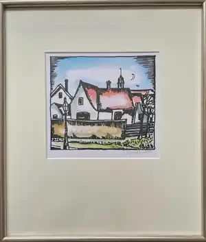 Toon Tieland - Stadsgezicht - Litho verkauft für € 89!