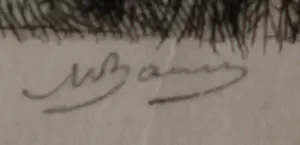 Marius Bauer - Ets: Optocht van pelgrims - 1896 kopen? Bied vanaf 395!