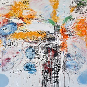 Rachid Ben Ali - Acryl op doek, Zonder titel (Zeer groot!) kopen? Bied vanaf 750!