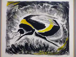 Maria van Hoogstraten - De Bij - Kleurenlitho verkocht voor € 35!