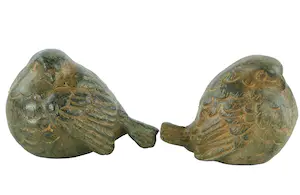 Pierre Chenet - Set van twee bronzen vogeltjes kopen? Bied vanaf 1!