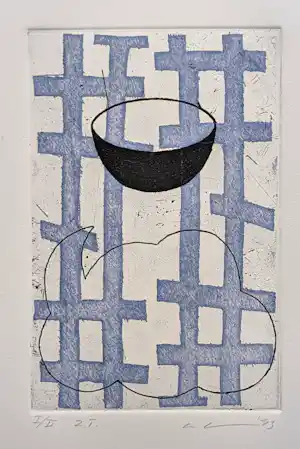 Thomas Ankum - Zonder Titel, ets, oplage 2 ex., 1993 gesigneerd/genummerd, mint. verkauft für € 55!
