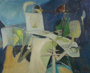 Piet de Schepper - Olieverf op doek, Zonder titel - Ingelijst kopen? Bied vanaf 100!
