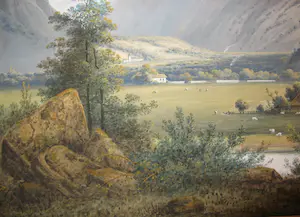 Henri Knip - Berglandschap Zwitserland Interlaken Bern kopen? Bied vanaf 295!