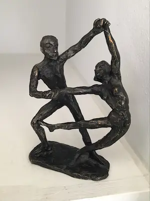Astrid Veldhuyzen-Koppen - Sculptuur “ DANSPAAR “. Gesigneerd kopen? Bied vanaf 1!