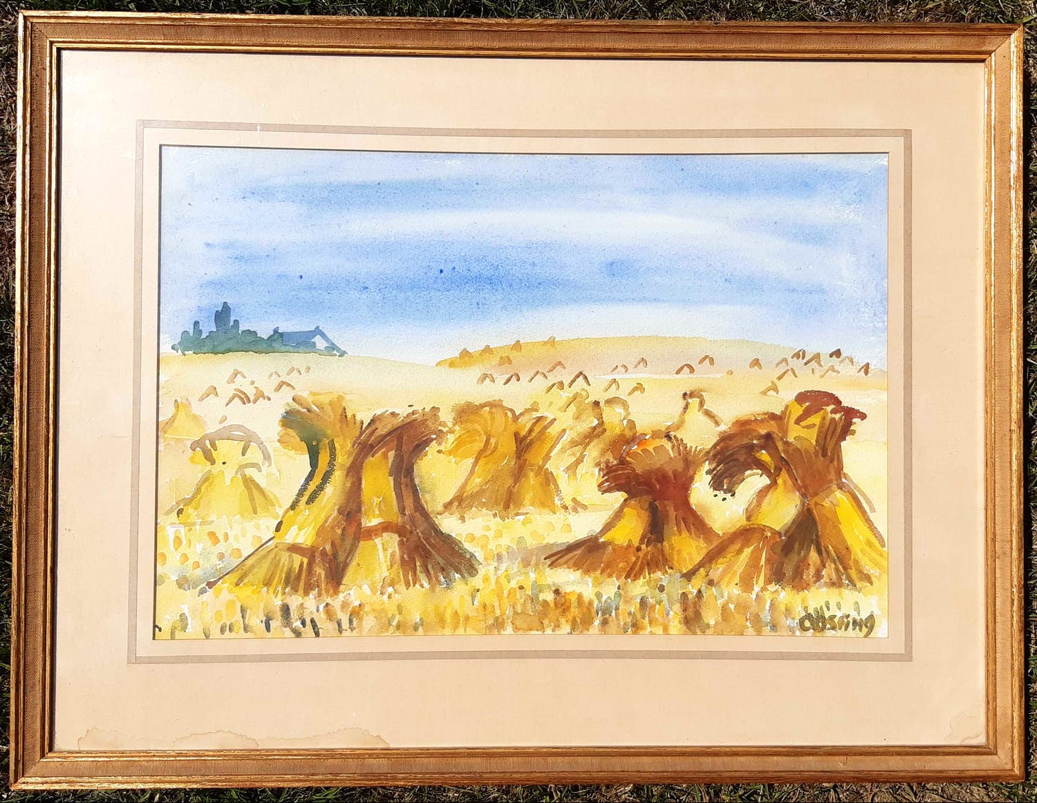 Jeanne Bieruma Oosting - Hooischelven onder blauwe hemel. kopen? Bied vanaf 300!