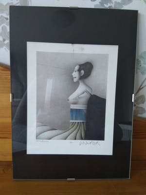 Paul Wunderlich - Dame im profil kopen? Bied vanaf 6!