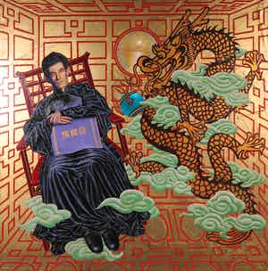 Jan Marinus Verburg - Gemengde techniek op karton, Zonder titel verkocht voor € 50!