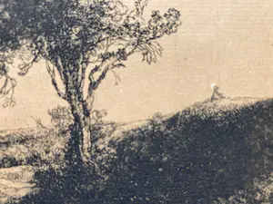 Theo Beerendonk - Ets van Rembrandt's De drie bomen uit 1643 kopen? Bied vanaf 100!