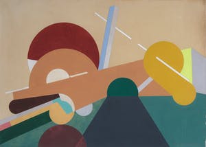 Henri Plaat - Gouache op geschept papier, Zonder titel - Ingelijst (Groot) kopen? Bied vanaf 150!