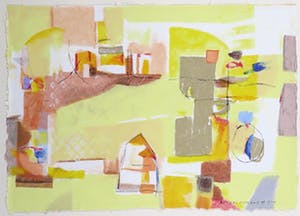 Anneke Peereboom - Zeefdruk, Luce del Giorno I - Ingelijst kopen? Bied vanaf 1!