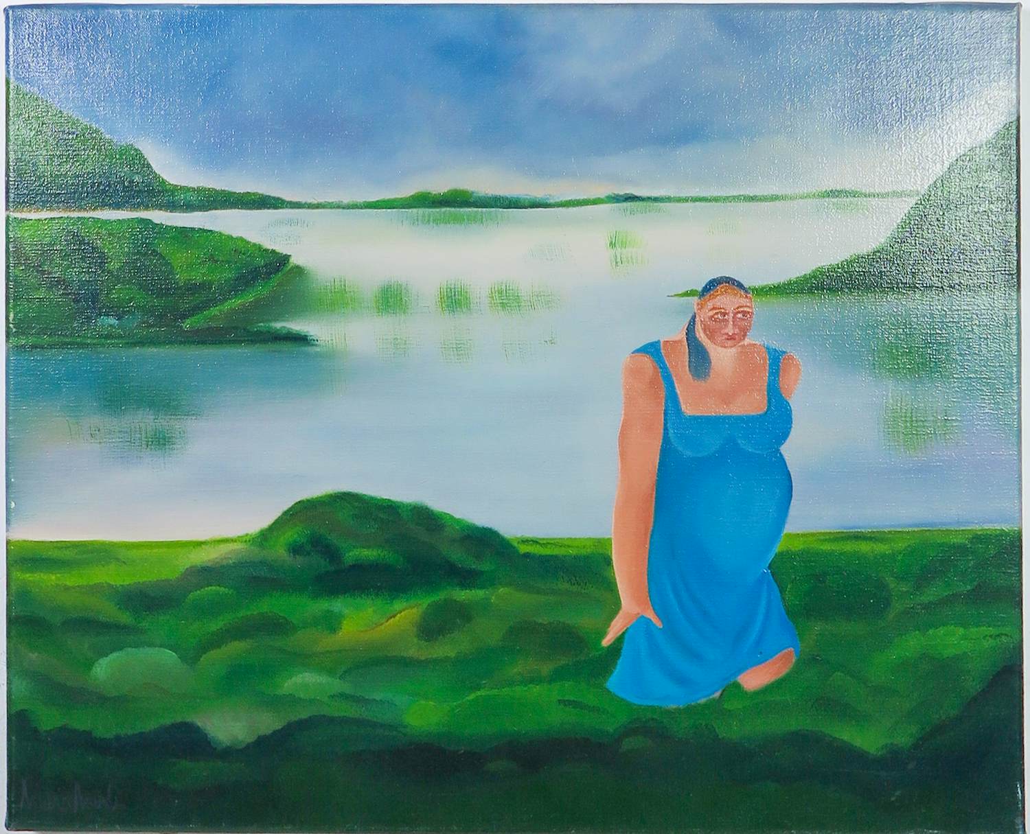 Maria Mendes - Olieverf op doek, Bezieling kopen? Bied vanaf 100!