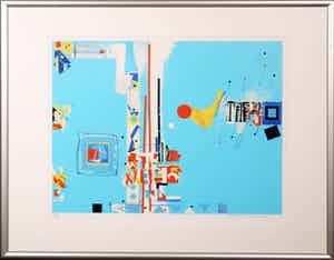 Sam Middleton - Zeefdruk, Harmonics - Ingelijst verkocht voor € 50!