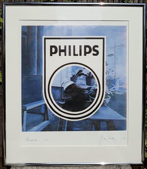 Rob Scholte - Nachtlicht, zeefdruk (mooi ingelijst, groot!) kopen? Bied vanaf 275!