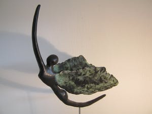 Brons (Onbekend) - Zwaar brons sculptuur van een Engel kopen? Bied vanaf 150!
