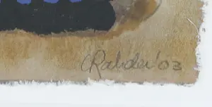 Liesbeth Rahder - Zeefdruk op geschept papier, Zonder titel - Ingelijst kopen? Bied vanaf 1!