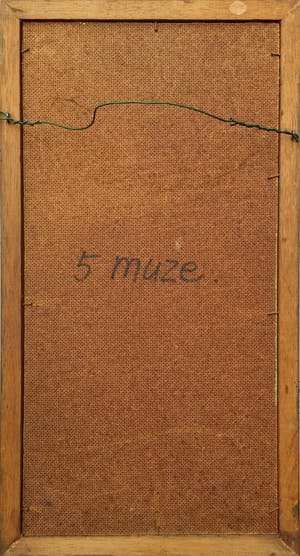 Johannes Garst - 5 Muze - surrealistisch werk - vogel met dames benen kopen? Bied vanaf 90!