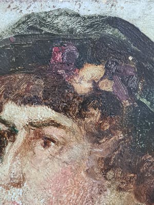 Niet of onleesbaar gesigneerd - Dame met Hoed kopen? Bied vanaf 1!