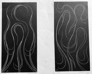 Willem Hussem - Grafiek zonder titel kopen? Bied vanaf 60!