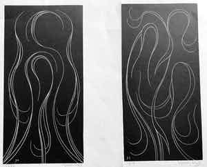 Willem Hussem - Grafiek zonder titel verkocht voor € 60!