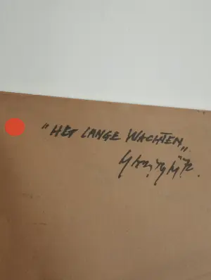 Mart Min - Het Lange Wachten -Krijt met aquarel kopen? Bied vanaf 250!