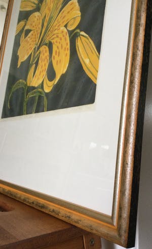 Dianne Bakker - Lelie I (E.A.) | Houtsnede in bijpassende lijst kopen? Bied vanaf 1!