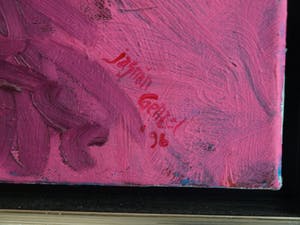 Jasmin Genzel - Olieverf op doek , GROOT en goed ingelijst– 136 x 105 cm - 1996 kopen? Bied vanaf 250!