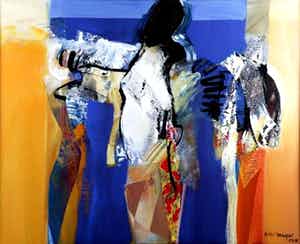 Peter Meijer - Acryl op doek - 2003 verkocht voor € 425!