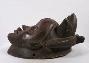 Punu - Ikwara masker met bruin gezicht en speciaal kapsel kopen? Bied vanaf 1!