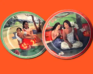 AcheterPorzellanfabrik W. Goebel - 2 Wandteller Artis Orbis Paul Gauguin Arearea und Deux Tahitiennes 90er Jahre? Enchérissez de 58!