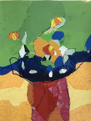 Henk van Vessem - zonder titel ( eventueel met lijst) verkocht voor € 110!