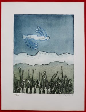 Jan Montyn - Chonyid Bardo - Confrontation, aquatint ets (kleine oplage) kopen? Bied vanaf 115!