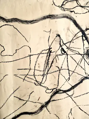 Frank van Hemert - Uitzonderlijk grote Houtskool op papier voorstelling - potloodgesigneerd 1999 kopen? Bied vanaf 35!