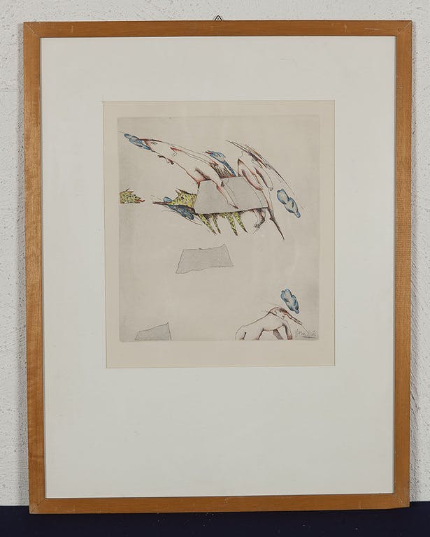 Josien Brenneker - In de lucht - 1976 - Ets en aquatint op papier - BKR Eindhoven kopen? Bied vanaf 10!